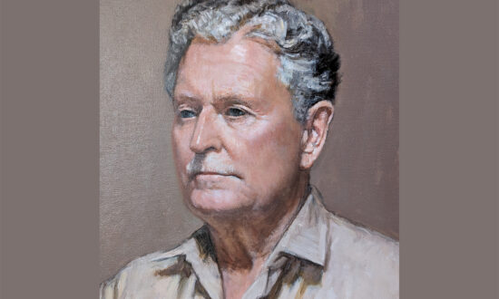Portrait of the late Pip Comport by artist Colin Dudley.
