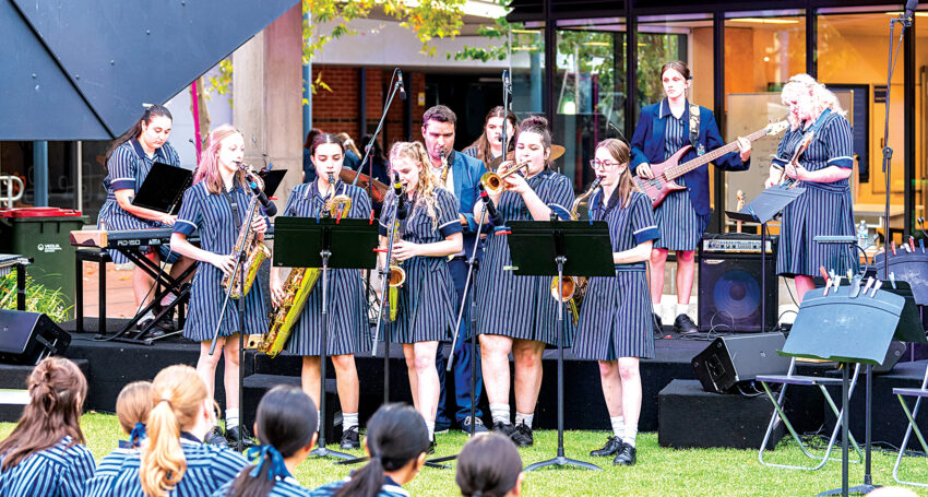 St Mary's College students perform at Sound of City Schools