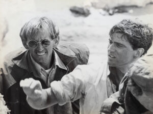 Mel Gibson (right) and one of the Gallipoli directors.