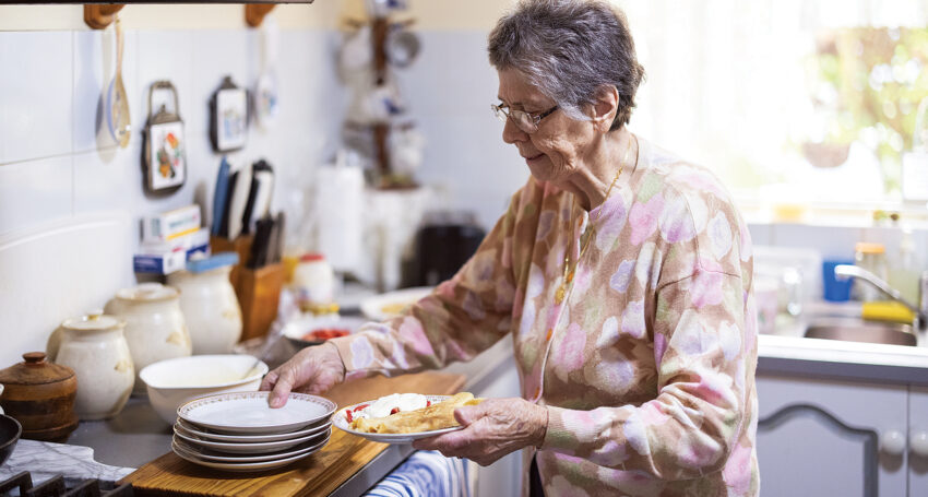 Anna Kalc prepares traditional Slovenian pancakes in her suburban Adelaide home.