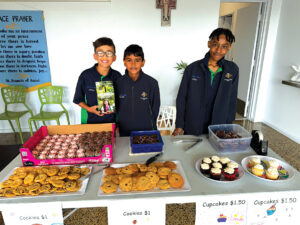 St Francis of Assisi School students raise funds with a bake sale.