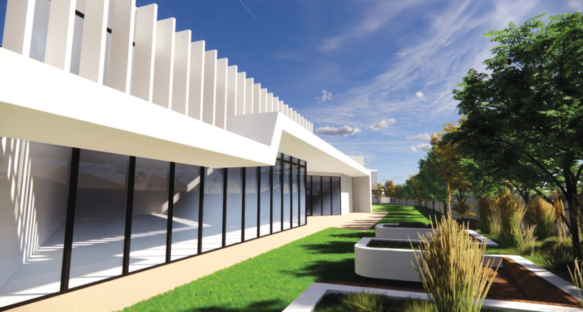 An artist’s impression of the building development planned for Thomas More College.