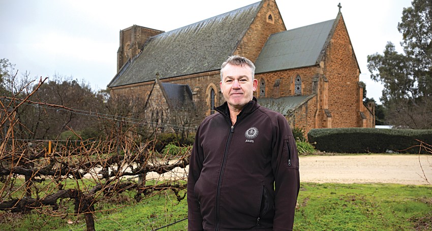 Fr Rob Morris SJ at Sevenhill.