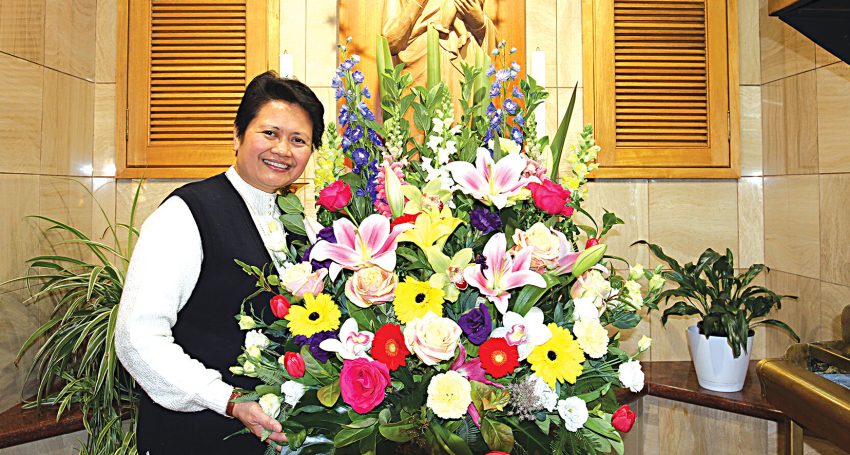 Sr Josie Labata in Our Lady Queen of Peace Church.