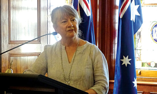 Vinnies State president Geraldine Hawkes at Government House for an afternoon tea marking 140 Years of St Vincent de Paul Society in SA.