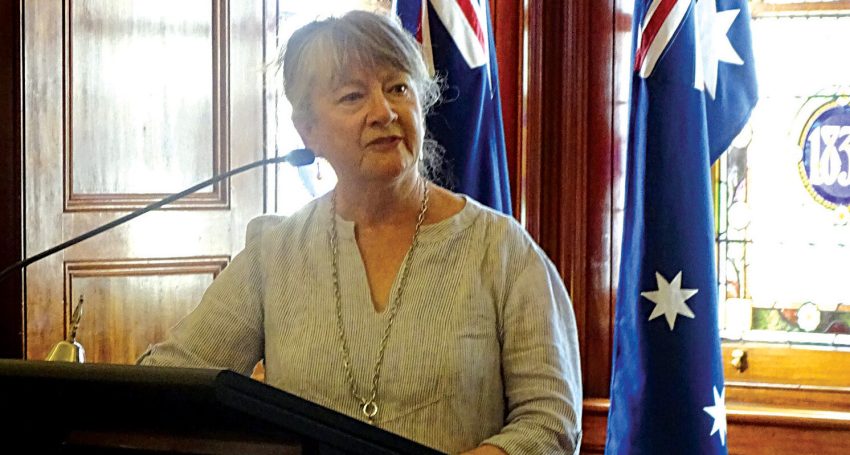 Vinnies State president Geraldine Hawkes at Government House for an afternoon tea marking 140 Years of St Vincent de Paul Society in SA.