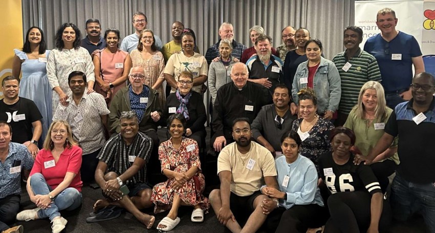 Couples gathered in November for the World Wide Marriage Encounter weekend.